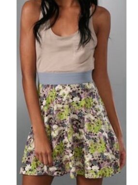 NWT Free People Easy Breezy Floral Combo Dress Large